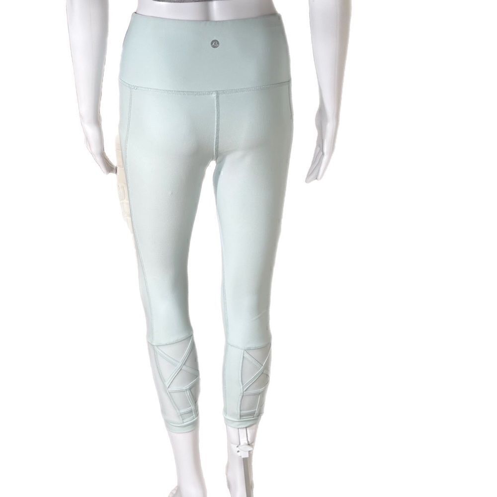 Apana Petite Length Mesh Cut Out Ankle Leggings